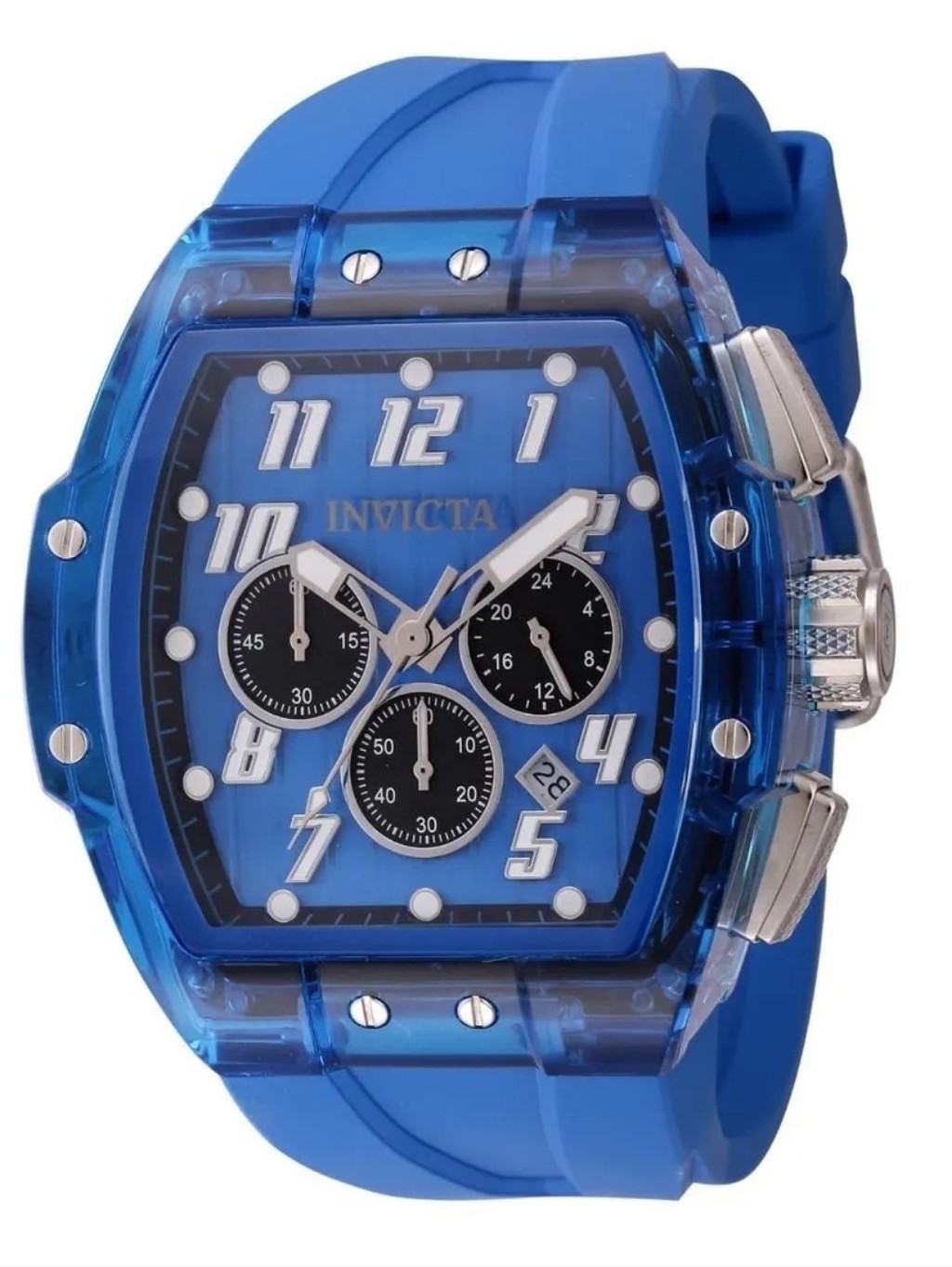 45484 Invicta S1 Rally Kinesia Anatomic Men's Dark Blue Chronograph Watch - 47mm
